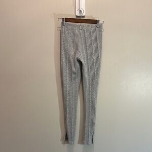 SHEIN Light Gray Ribbed Womens Leggings